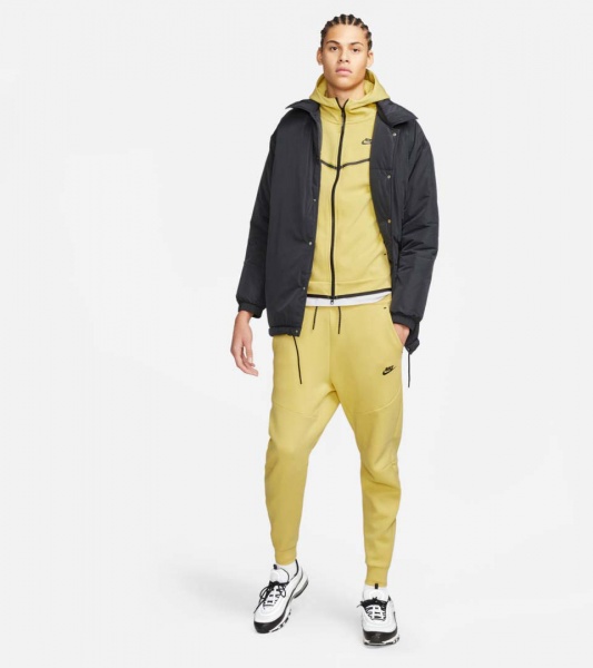 Джемпер Nike M NSW TCH FLC HOODIE FZ WR CU4489-700 р. 2XL желтый