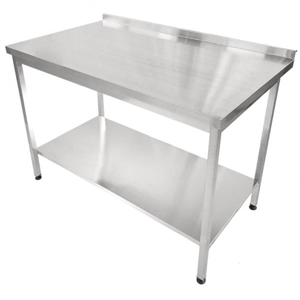 Стол производственный производственный Стол с полуобъемным бортом и полицейским 1200х700х850 1200x700х850 мм нержавеющая сталь
