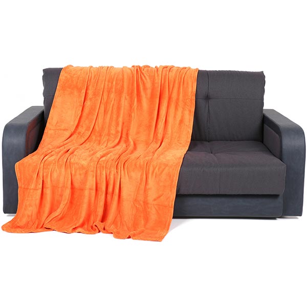 Плед мікрофібра Underprice Glory морквяний 160x200 см