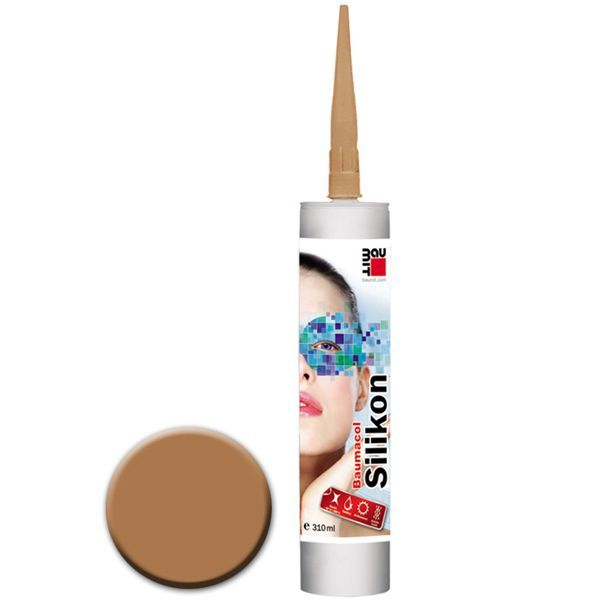 Герметик Baumit Baumaсol силиконовый санитарный 310 мл светло-коричневый