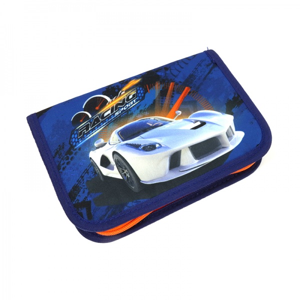 Пенал школьный Спорткар 52602739 Lider темно-синий
