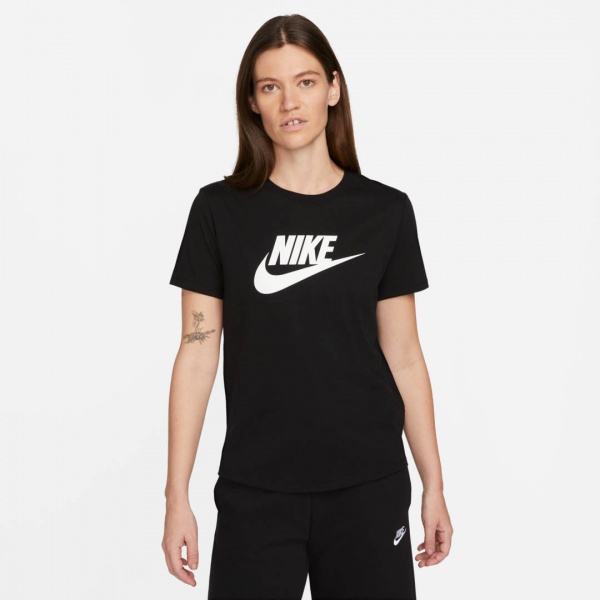 Футболка Nike W NSW TEE ESSNTL ICN FTRA DX7906-010 р.XL черный