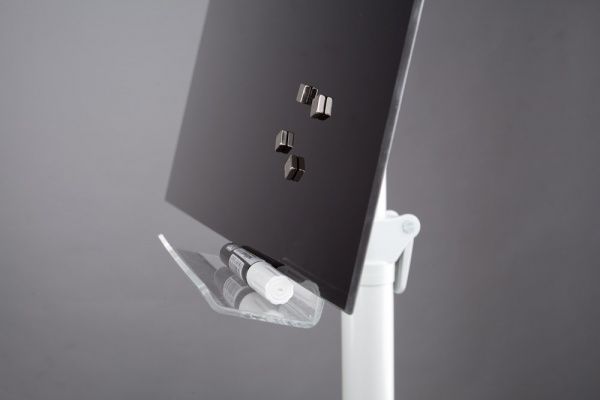 Флипчарт 2х3 стеклянный 100х70 см Black TFSZ