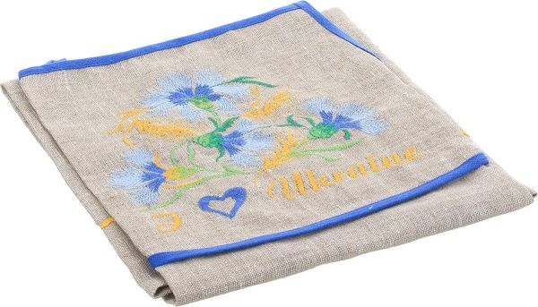 Фартук кухонный Цветы. Васильки Галерея льна