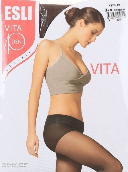Колготки женские ESLI Vita Vita 40 den marrone р. 3 коричневый 