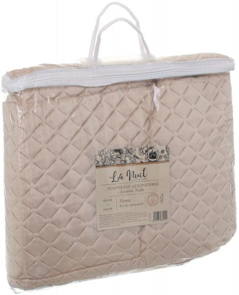 Покрывало 160х220 см 160x220 см La Nuit бежевый 