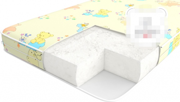 Матрас Hollowfiber +10 Baby Veres 120х60 белый 50.1.02 