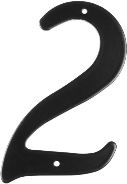 Цифра алюміній чорний 105 мм Larvij LN2-AL105-MB #2