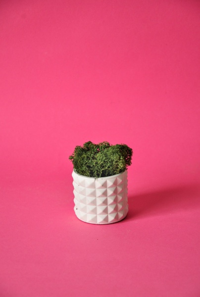 Кашпо декоративне Piramid cup білий бетон