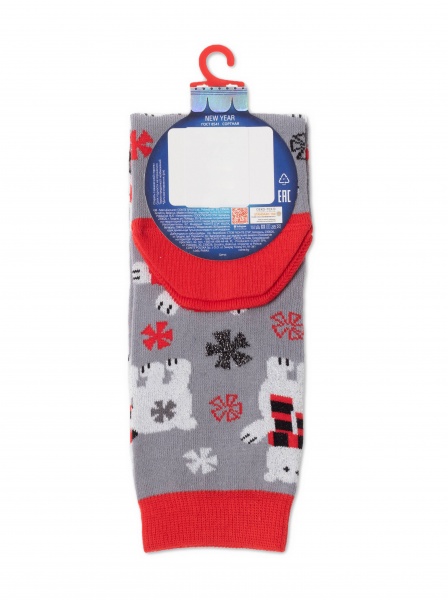 Шкарпетки жіночі Conte CE NEW YEAR 21С р.23-25 сірий