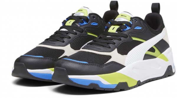 Кроссовки Puma TRINITY PUMA BLACK-PUMA WHITE-LIME SMASH 38928912 р.42,5 разноцветный