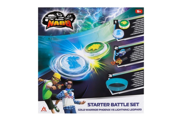 Игровой набор Infinity Nado VI Starter Battle Set Gold Warrior Phoenix vs Lighting Leopard EU654183
