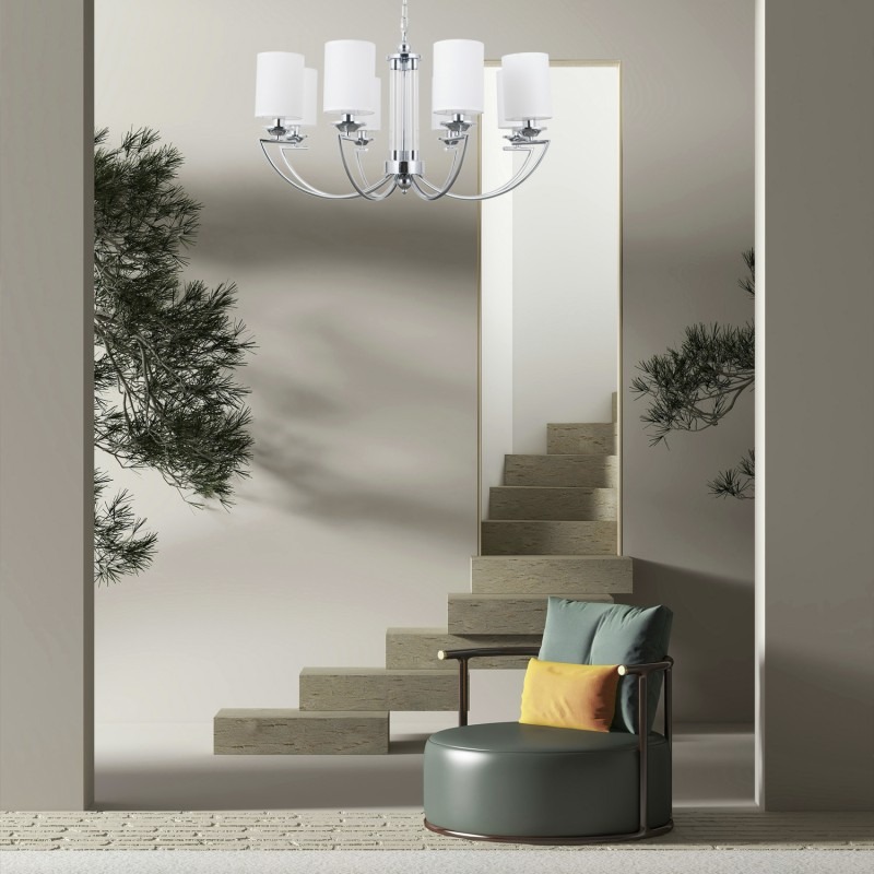 Люстра Victoria Lighting 8x40 Вт E14 хром Ursula/PL8 chrome