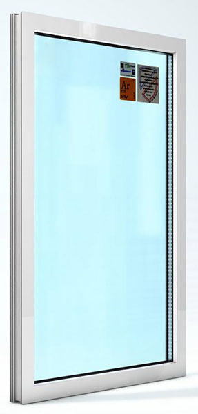 Окно глухое REHAU ECOSOL-DESIGN 60 900x1400 мм