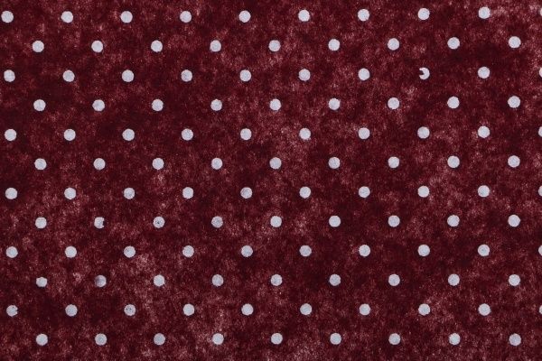 Фетр с принтом Горох бордовый, 165092 1 мм, 33х42,5 см