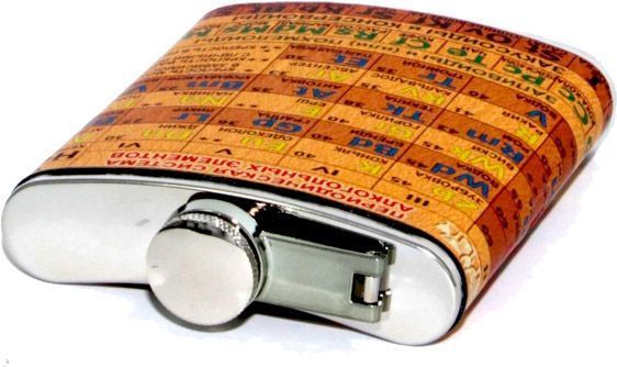 Фляга Периодическая система алгогольних элементов A134