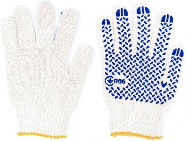 Рукавички MasterOK 60Т Трикотажні 3DMASTER-60T з покриттям ПВХ крапка XL (10) 4147