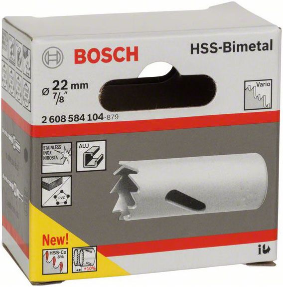 Коронка Bosch Standart HSS Bi-metal 22 мм 2608584104