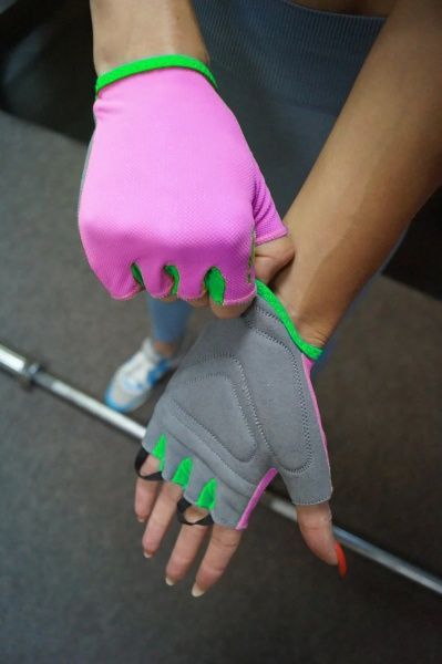 Перчатки для фитнеса PowerPlay PP_03-418 р. S розовый 
