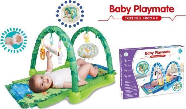 Развивающий коврик Shantou 2в1 с дугами зеленый 103х60х43 см I1368628