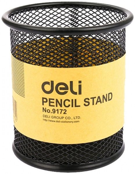 Подставка для ручек круглая сетка 90х98 мм Deli