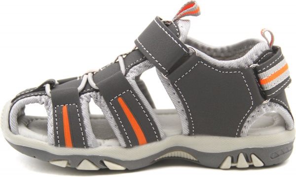 Сандалии для мальчика р.28 серый с оранжевым UTSH-SK4008/orng/28 