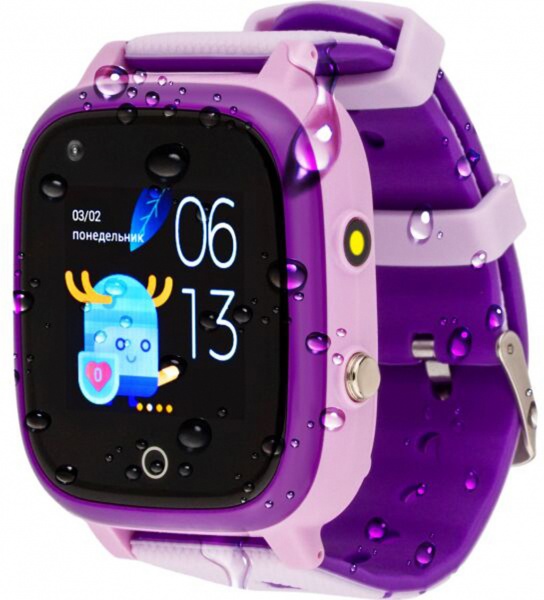 Смарт-часы AmiGo GO005 4G WIFI Thermometer purple