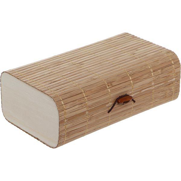 Сундук для украшений Натуральный бамбук 18x10.5 см