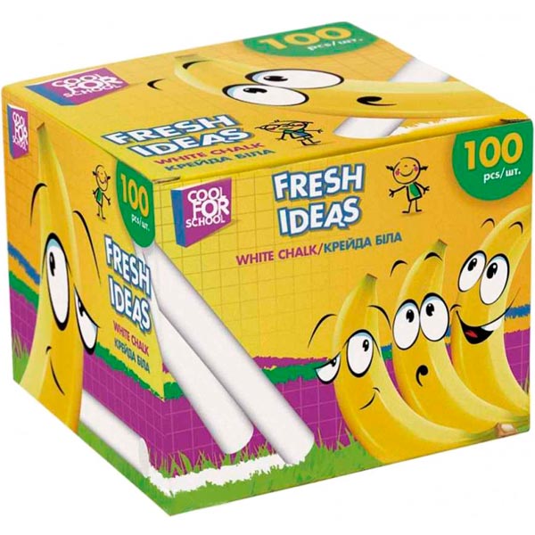 Мел белый Cool For School Fresh Ideas 100 шт
