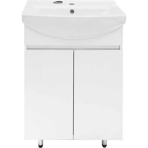 Тумба напольная Грейд Агата белая под умывальник Cersania 55