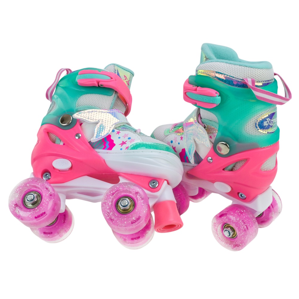 Роликовые коньки Shantou Extreme Motion L RL25438 р. 38-41 зеленый