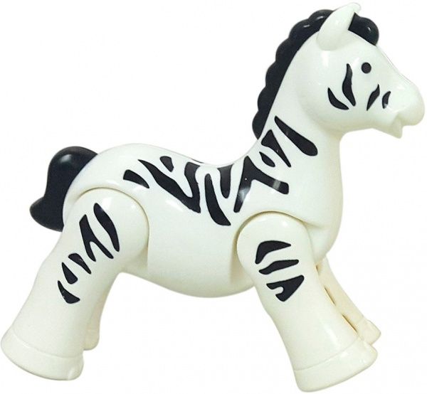 Игрушка-трещотка Kiddieland Дикие звери Зебра 057059