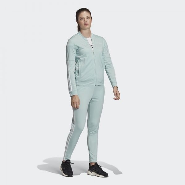 Спортивний костюм Adidas WTS BACK2BAS 3S FM6847 р. XS зелений