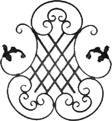 Розетка 685х560 мм полоса 12х6 мм 13.059