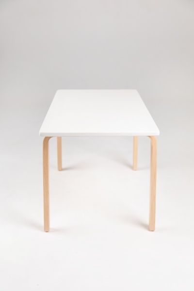 Стіл журнальний прямокутний бук/білий 750x450x500мм 