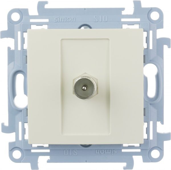 Розетка TV Simon 10 кремовый CAK1.01/41