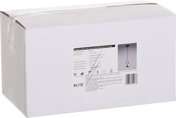 Підвіс Blitz 1x60 Вт E27 хром 4594-31 