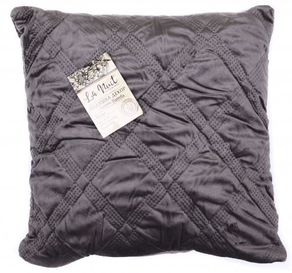 Подушка декоративна Barreta 45x45 см сірий La Nuit 