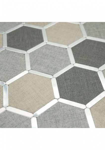 Декоративная панель EMERGO самоклеющая Шестиугольник Серый Home Inspire 