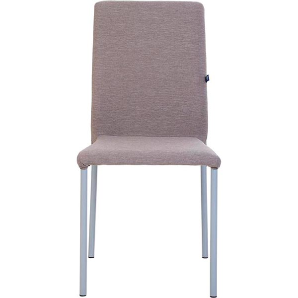 Стул обеденный Nowy Styl NIK ALU (BOX-4) (CH) GD-62 алюминий/светло-коричневый