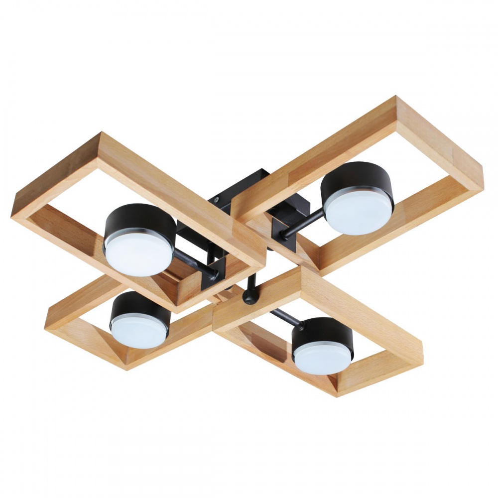 Люстра потолочная LIGHT SET KARPATY 4xGX53 черный