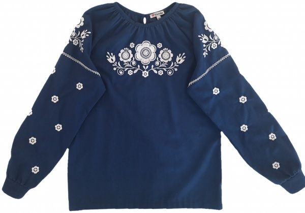 Вишиванка для дівчаток Едельвіка 231-20/00 р.134 синій 
