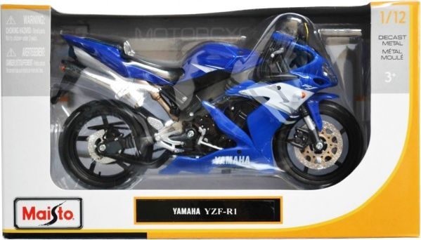 Модель 1:12 мотоцикл синий 31101-17 Yamaha YZF-R1