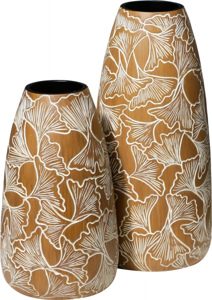 Ваза коричневая Forest 31 см