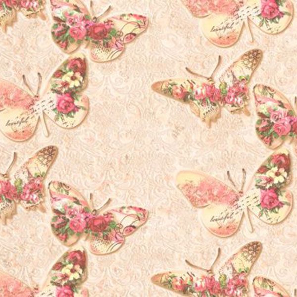 Славянские обои Kolorit В27.4 Бабочки 8086-02 0.53х10.05 м