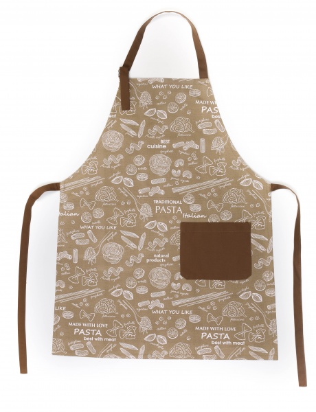 Фартук с регулируемой завязкой полупанама Паста бежевый Homeline