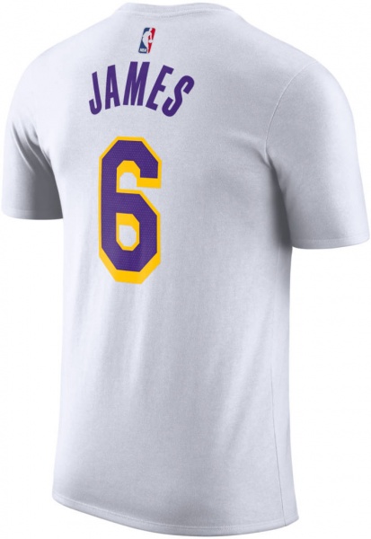 Футболка Nike LAL M NK ES NN SS TEE DR6380-106 р.2XL білий