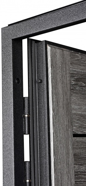 Двері вхідні Двері БЦ Верховина (Шале) чорний муар 2050x960 мм праві