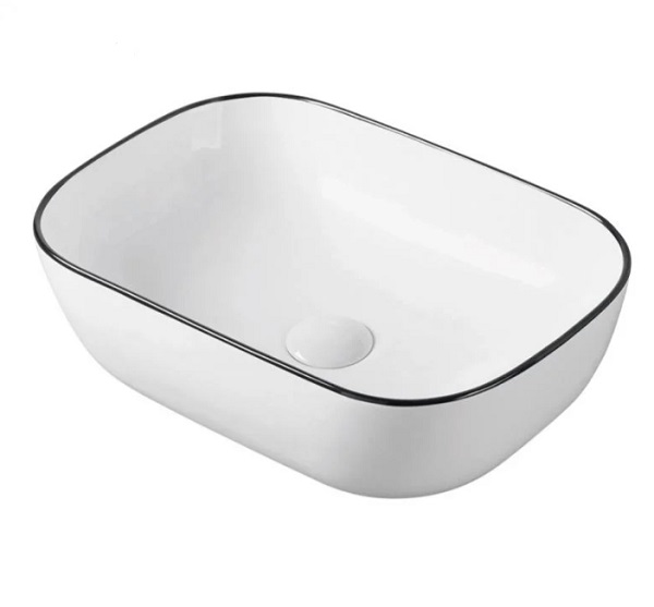 Умивальник-чаша Koller Pool Orion Black Line 460x330x130 мм OBL-460-W