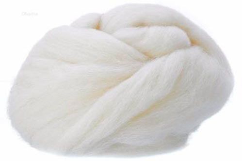 Шерсть для валяния 100 Белый (22-24 мік) 50 гр. 